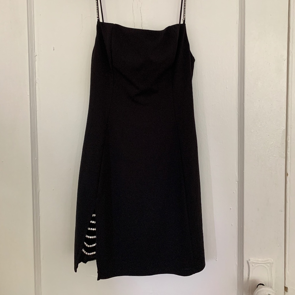 black sparkly dress